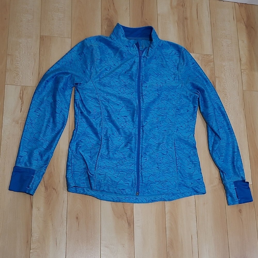 Mondetta Women's Size Medium Vibrant Blue Zip-Up Jacket